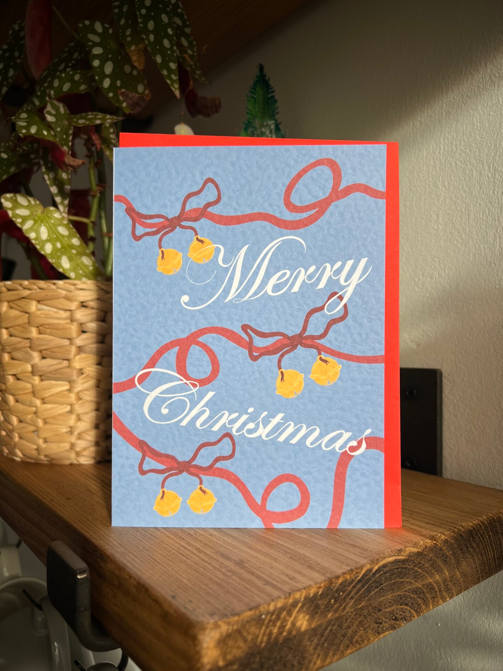 Ribbon, Bows and Bells - Christmas Card